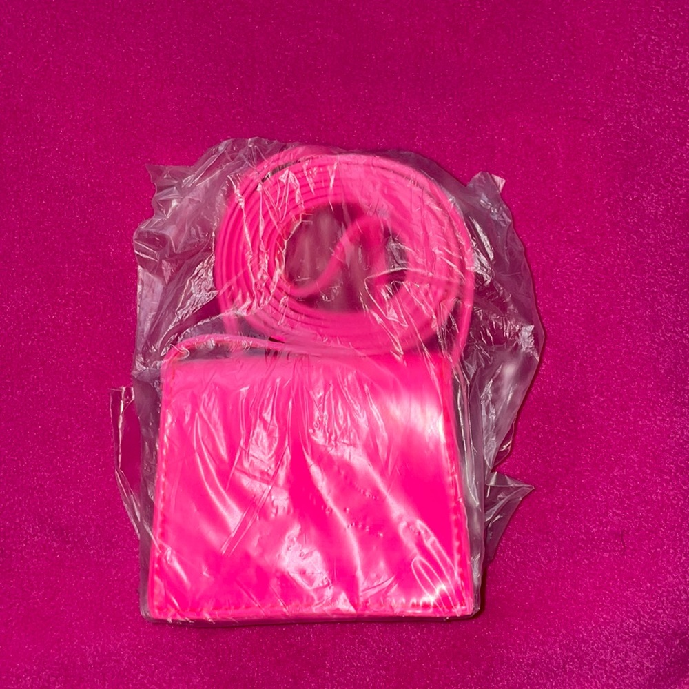 Tiny pink crossbody shoulder bag